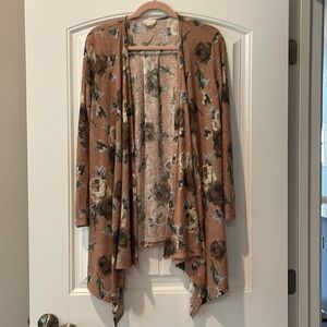 143 Story by Line Up Floral Lightweight Open Cardigan‎ Sweater S